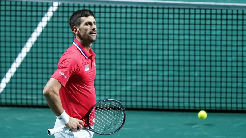 Novak Djokovic faces double defeat as Italy triumphs over Serbia in Davis Cup semifinals