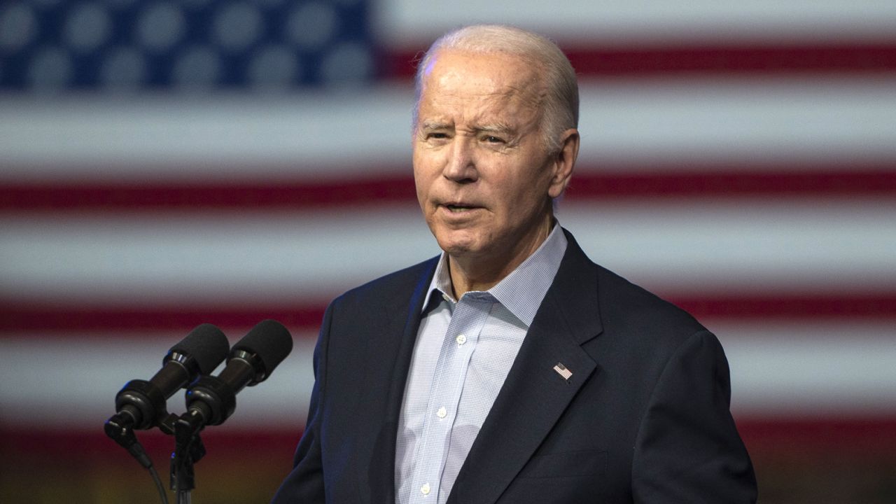 President Joe Biden speaks during an event at CS Wind in Pueblo, Colorado, on Wednesday, November 29.