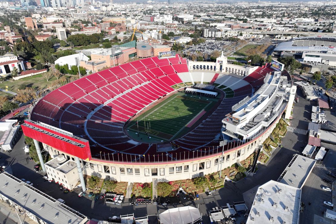 The venue for the athletics competitions is the Los Angeles Memorial Coliseum.