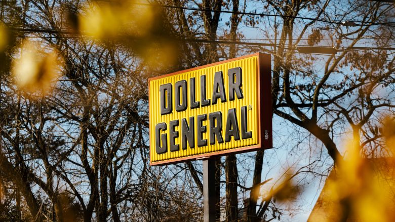 Signage outside a Dollar General store in Germantown, New York, US, Thursday, Nov. 30, 2023.