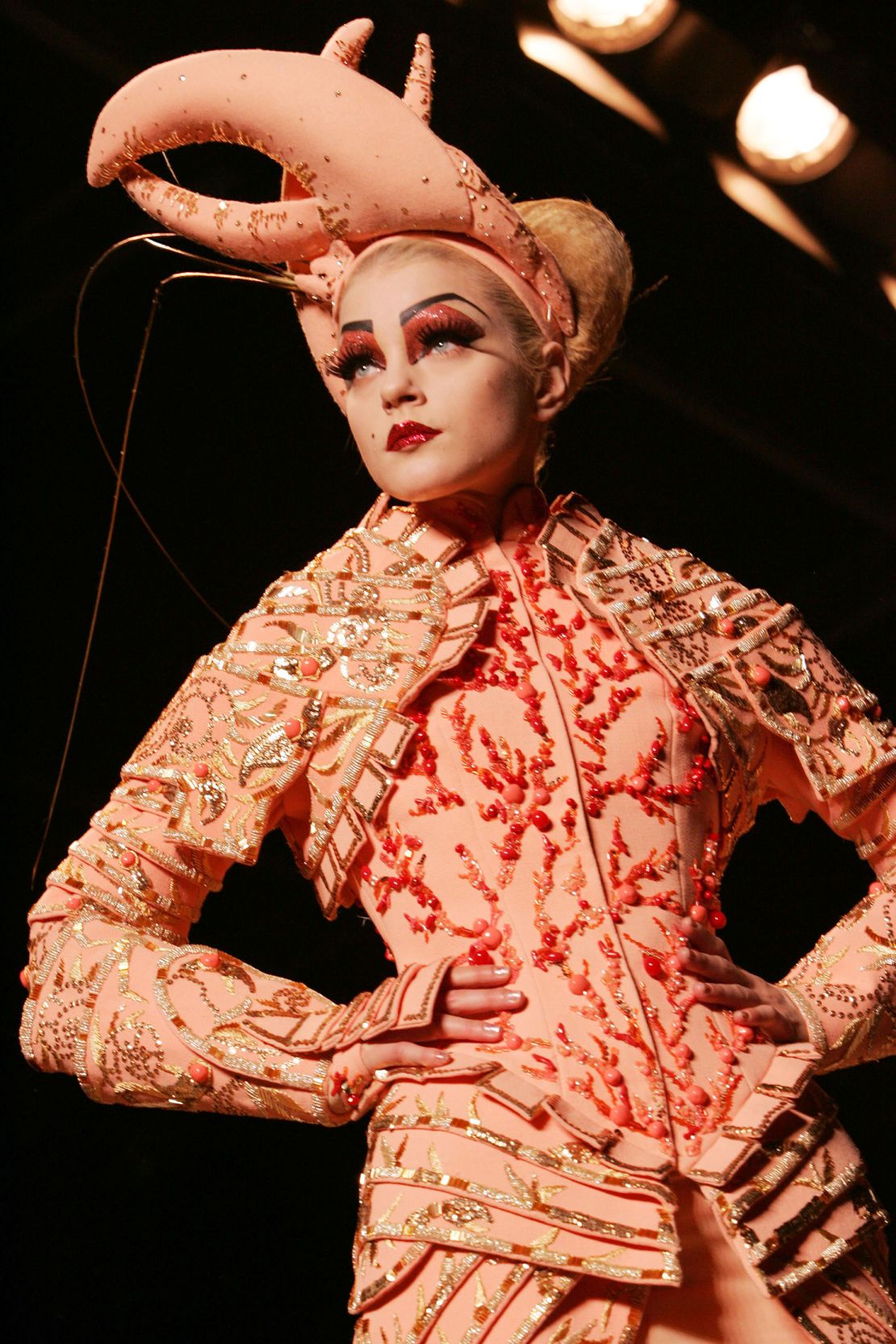 Dior Haute Couture fall-winter 2006 took undersea inspiration including lobster and coral.