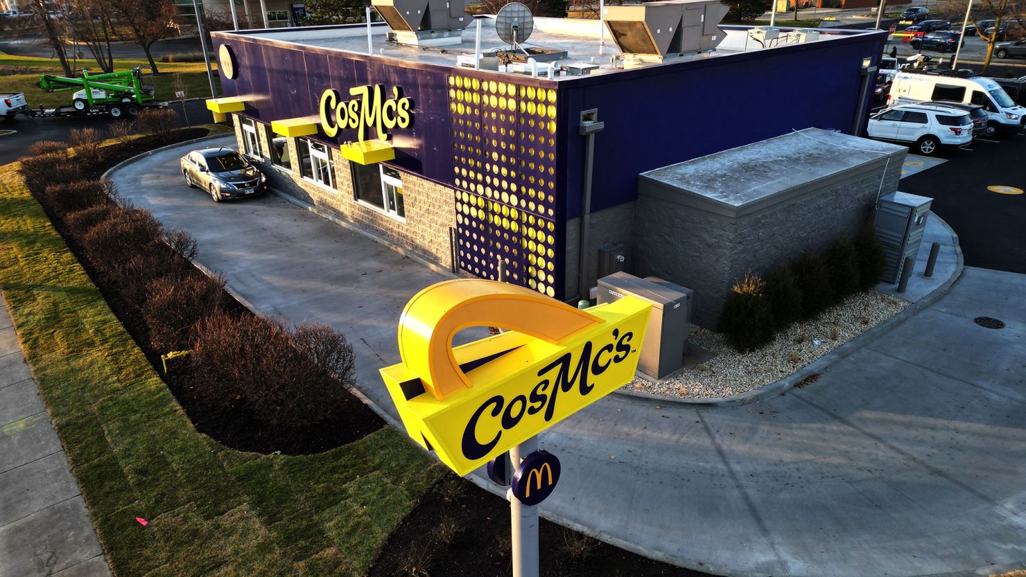 The first CosMc's drive-thru is open on Dec. 8, 2023, in Bolingbrook.
