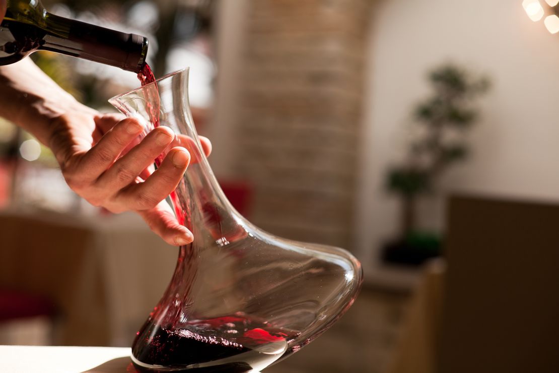 Decanting wine too early is a common mistake.