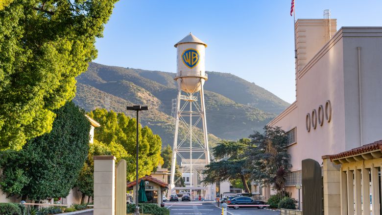 General views of the Warner Brothers studio lot on December 13, 2023 in Burbank, California.