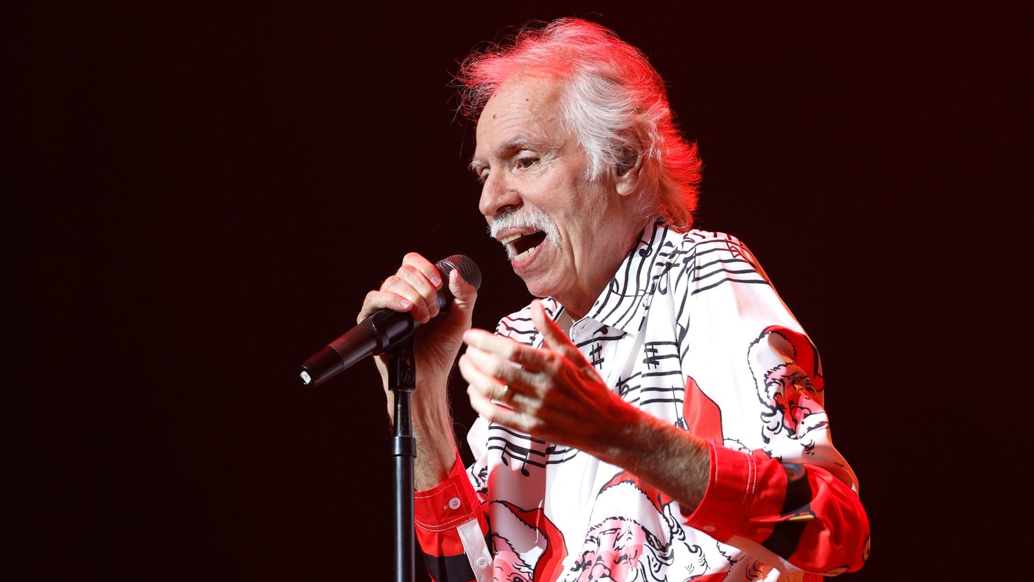 Joe Bonsall of The Oak Ridge Boys performing in 2023.