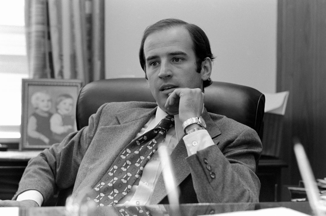 Then-newly elected Sen. Joe Biden is seen on November 10, 1972.