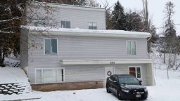 The King Road home in Moscow, Idaho, where four University of Idaho students were stabbed to death in November 2022, was demolished on Thursday. (Angela Palermo/Idaho Statesman/Tribune News Service via Getty Images)