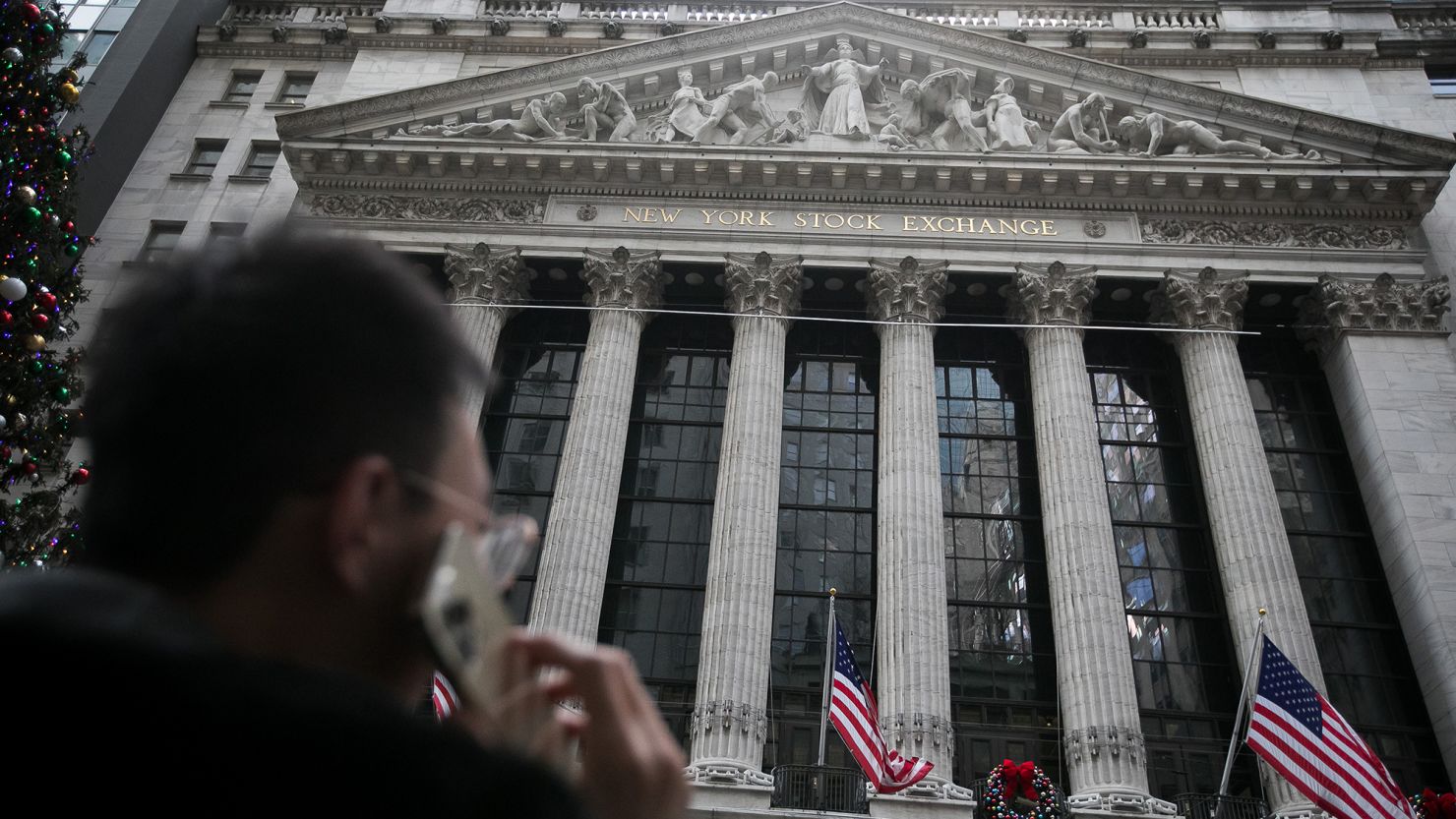 The New York Stock Exchange (NYSE) in New York, US, on Friday, Dec. 29, 2023.