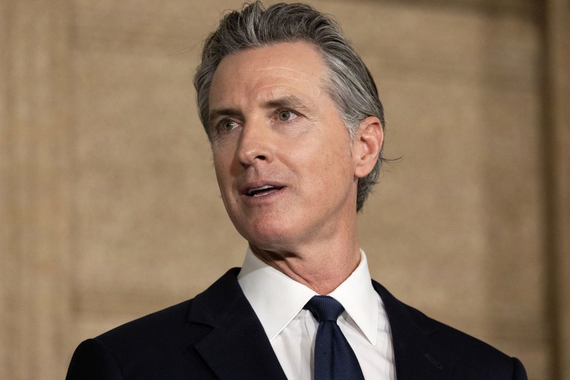 Gov. Gavin Newsom in Los Angeles, CA on Wednesday, Jan. 3, 2024.