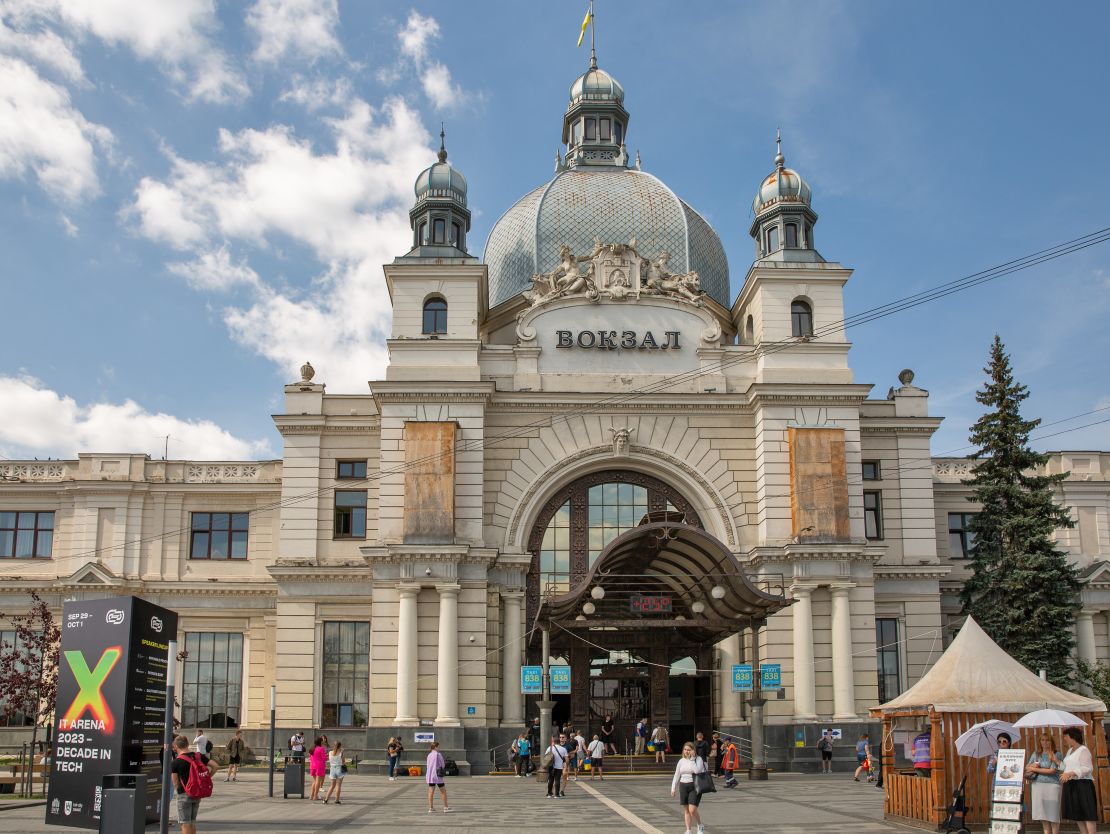 The railway station in Lviv.