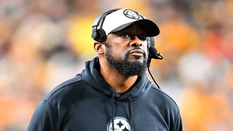 PITTSBURGH, PENNSYLVANIA - DECEMBER 23: Head coach Mike Tomlin of the Pittsburgh Steelers looks on during the game against the Cincinnati Bengals at Acrisure Stadium on December 23, 2023 in Pittsburgh, Pennsylvania. (Photo by Joe Sargent/Getty Images)