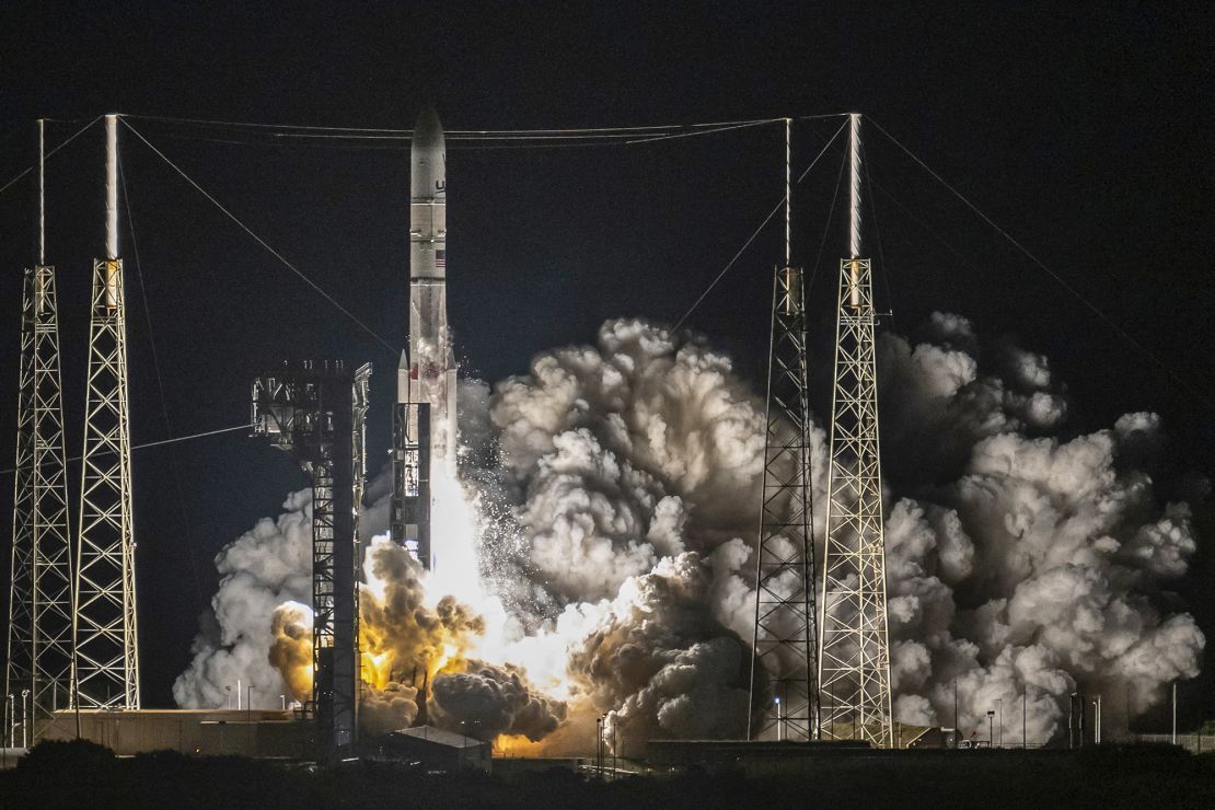 A brand new rocket, United Launch Alliance's Vulcan Centaur, lifted off from Cape Canaveral Space Force Station in Cape Canaveral, Florida, on January 8, 2024, carrying Astrobotic's Peregrine lunar lander.