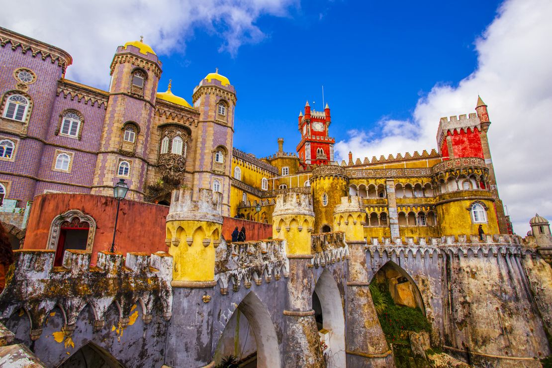 Portugal's Pena Palace boasts a mix of architectural styles.