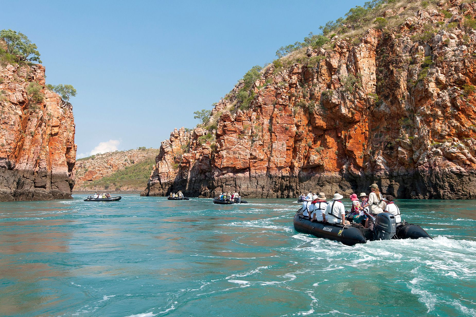 After the ban takes effect,  boats will still be allowed to cruise Talbot Bay, offering visitors a close-up view of the attraction.