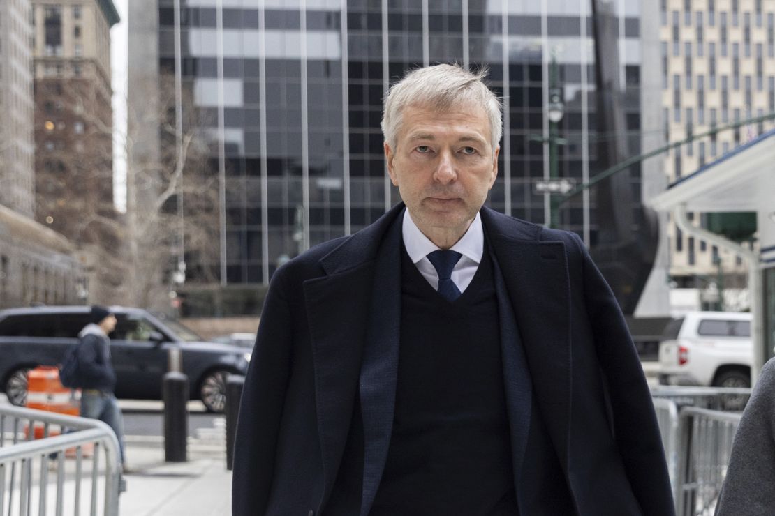 Dmitry Rybolovlev arriving at court in New York in January 2024. The Russian billionaire lost his lawsuit against auction house Sotheby's yesterday.