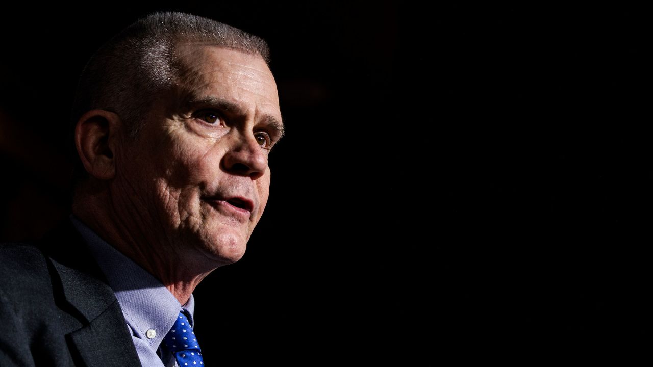 Montana Rep. Matt Rosendale speaks during a news conference in Washington, DC, in January 2024.