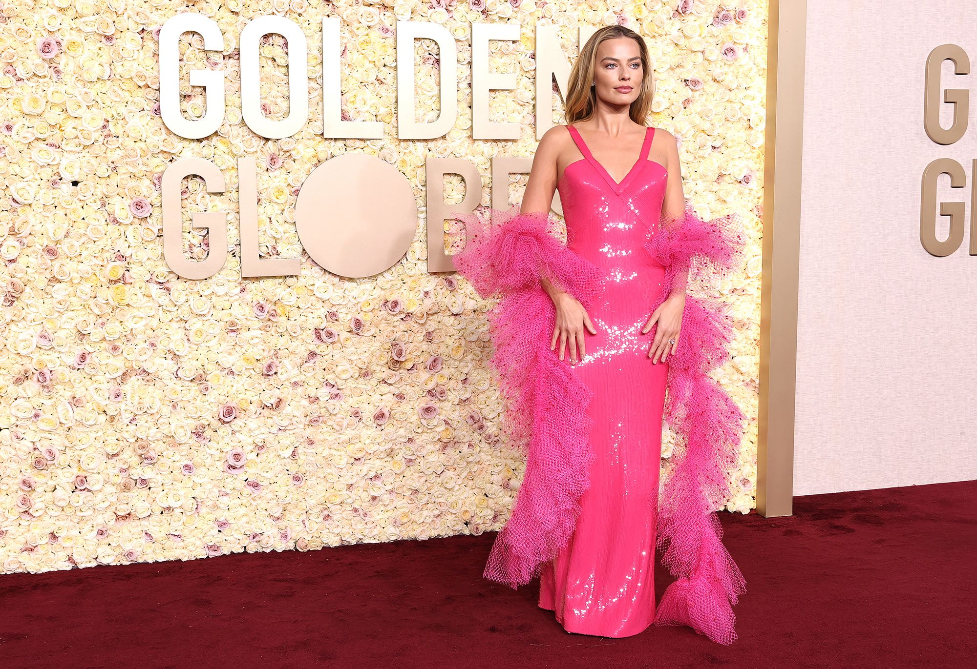 Margot Robbie and Armani came up with a dress inspired by a classic Superstar Barbie doll of 1977.