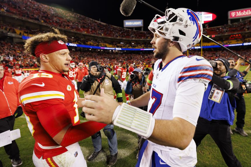 Patrick Mahomes and Josh Allen face off once again Sunday when the Bills host the Chiefs.