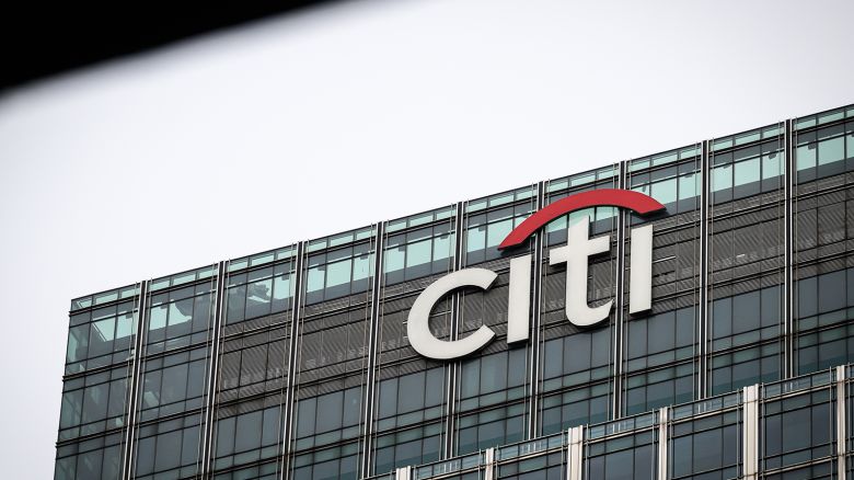 The offices of Citibank, the main banking arm of Citigroup, in London, England in January 2024.