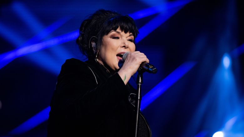 LOS ANGELES, CALIFORNIA - JANUARY 11: Rock and Roll Hall of Fame inductee Ann Wilson of Heart performs onstage during the Jim Irsay Collection Exhibit and Concert at Shrine Auditorium and Expo Hall on January 11, 2024 in Los Angeles, California. (Photo by Scott Dudelson/Getty Images)