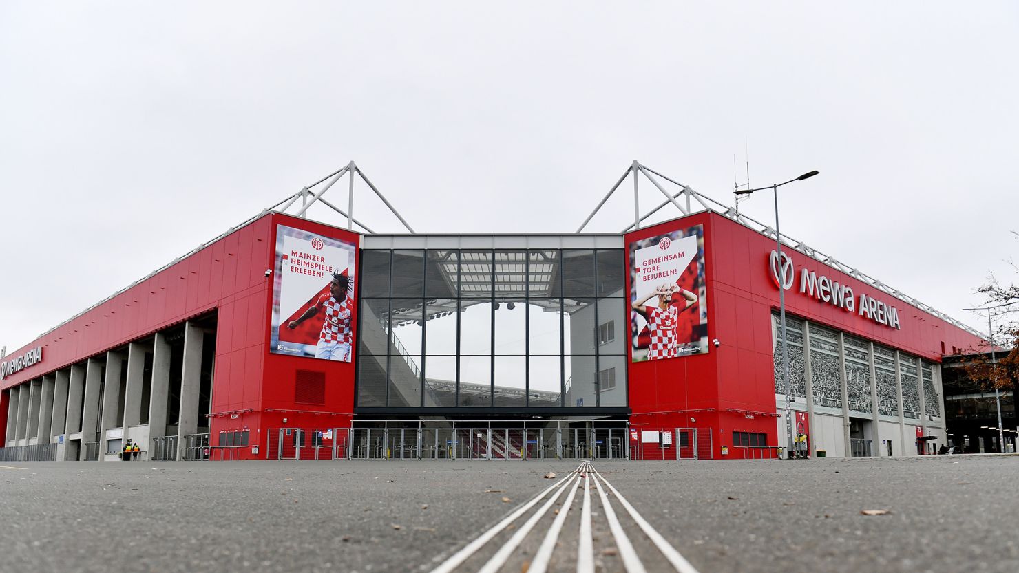 Mainz 05's MEWA Arena sits just outside of the evacuation zone.