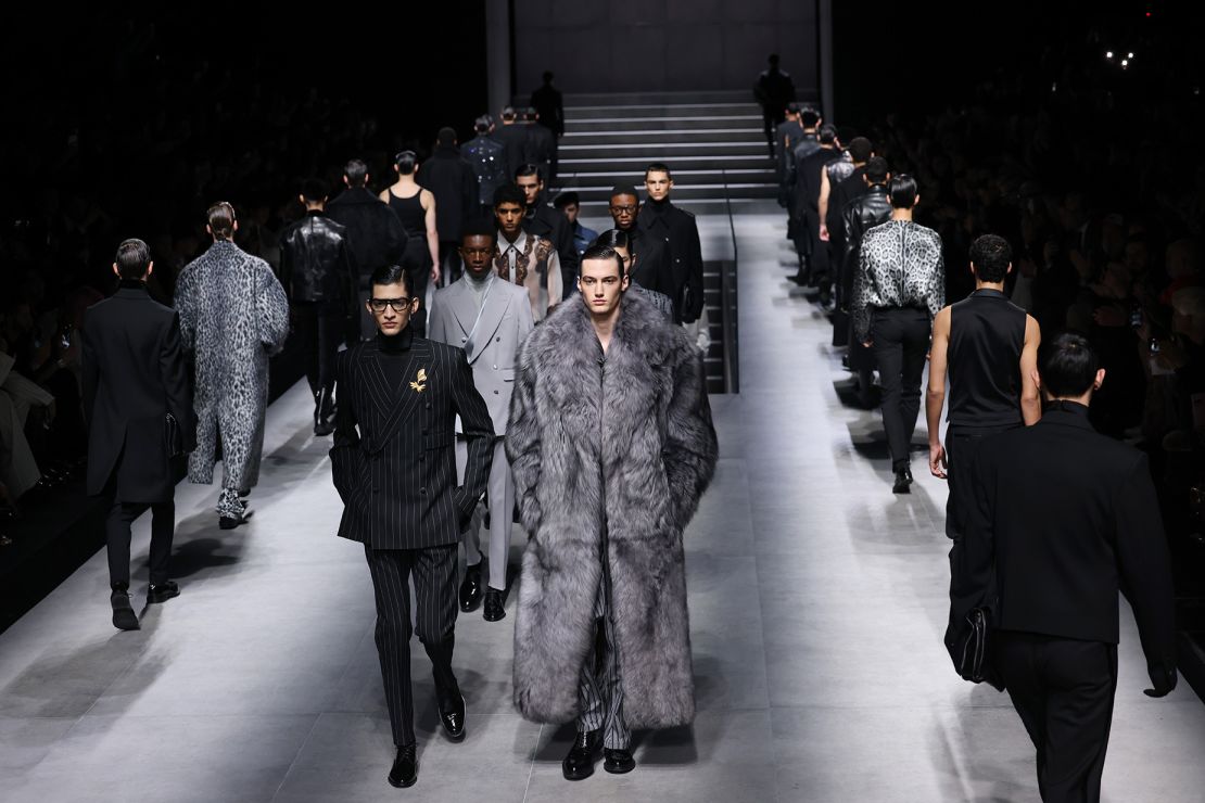 Dolce & Gabbana focussed on wearable, classic tailoring and long coats.
