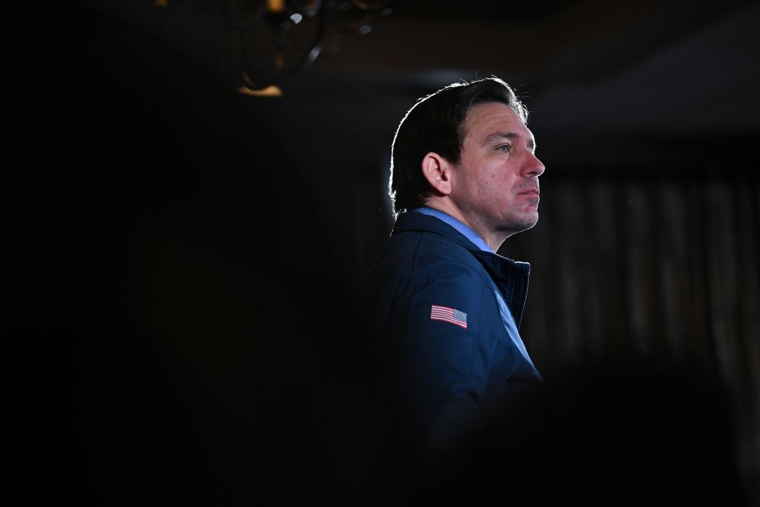 Florida Governor Ron DeSantis makes a campaign stop at LaBelle Winery on Wednesday January 17, 2024 in Derry, NH.