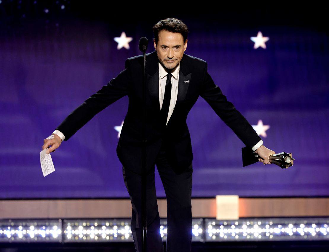 Robert Downey Jr. at the 2024 Critics Choice Awards in Santa Monica.