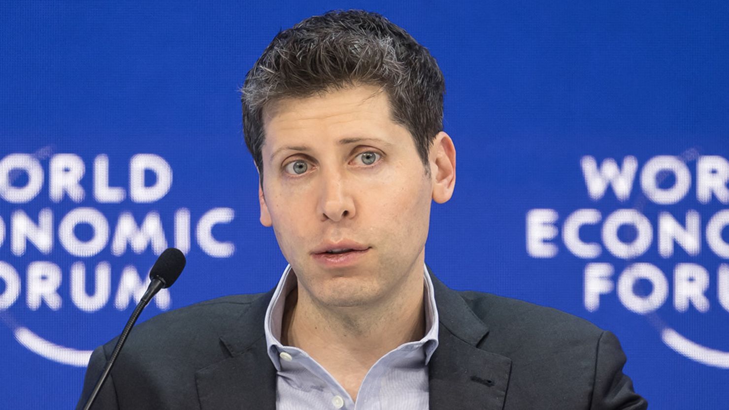 OpenAI CEO Sam Altman at the World Economic Forum meeting in Davos, Switzerland, January 18, 2024. Altman has said nuclear fusion is the answer to meet AI's enormous appetite for electricity.