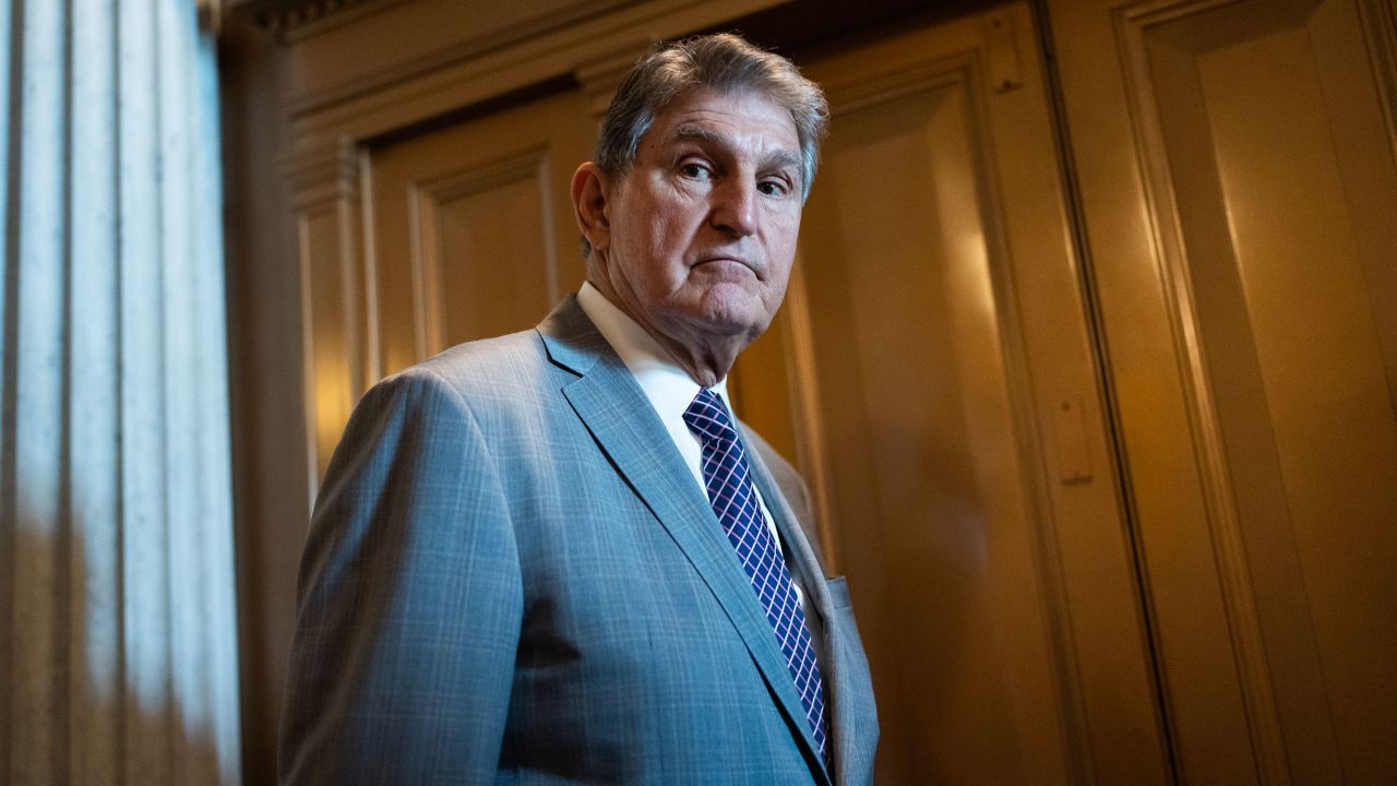UNITED STATES - JANUARY 23: Sen. Joe Manchin, D-W.Va., is seen in the U.S. Capitol during senate votes on Tuesday, January 23, 2024. (Tom Williams/CQ-Roll Call, Inc via Getty Images)