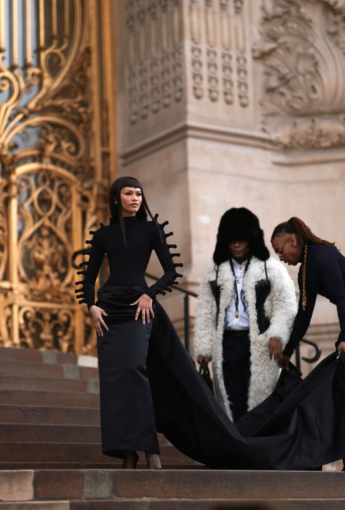 Like an alien cephalopod, Zendaya's gown included what looked like a silhouette of suckers.