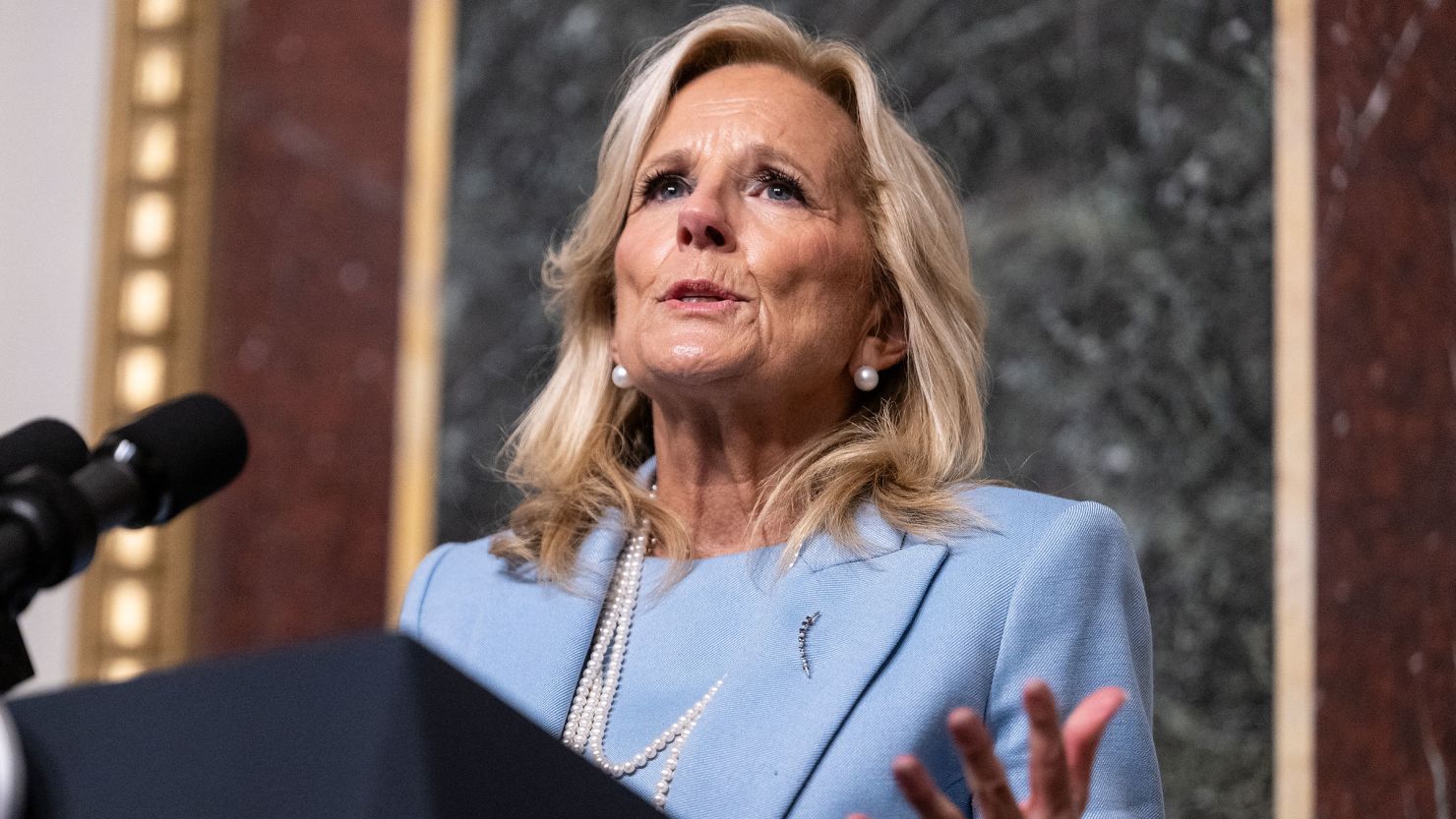 Jill Biden leans into her personal experience, making an appeal against gun violence | CNN Politics