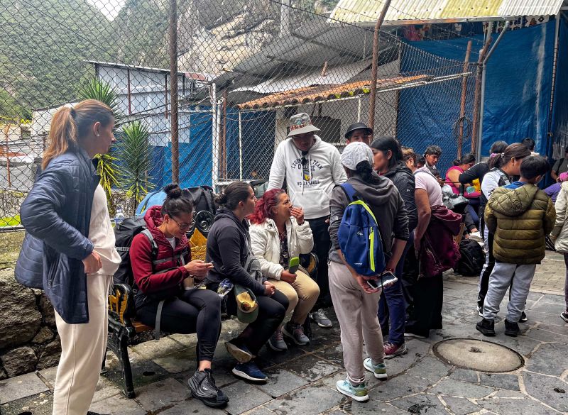 The protesters are blocking access to the popular heritage site.