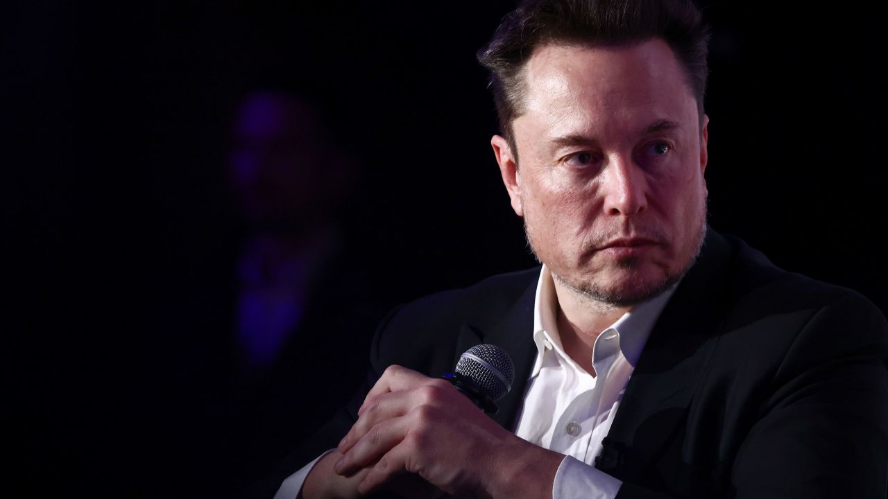 Elon Musk, owner of Tesla and the X (formerly Twitter) platform, attends a symposium on fighting antisemitism titled 'Never Again : Lip Service or Deep Conversation' in Krakow, Poland on January 22nd, 2024. Musk, who was invited to Poland by the European Jewish Association (EJA) has visited the Auschwitz-Birkenau concentration camp earlier that day, ahead of International Holocaust Remembrance Day.  (Photo by Beata Zawrzel/NurPhoto via Getty Images)