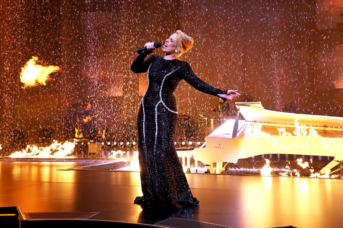 Adele performs in Las Vegas on January 26.