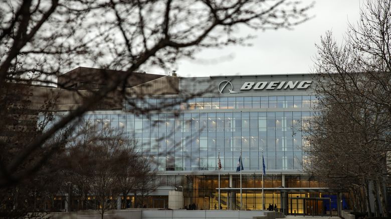 The headquarters for The Boeing Company is seen on January 31, 2024 in Arlington, Virginia. Boeing is releasing their first quarterly earnings report after the recent incident where a door panel blew out on their troubled Max 9 aircraft mid flight.