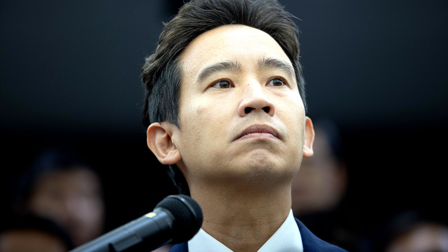Pita Limjaroenrat, of the Move Forward Party, during a news conference at the Thai Parliament complex in Bangkok, Thailand, on January 31, 2024.