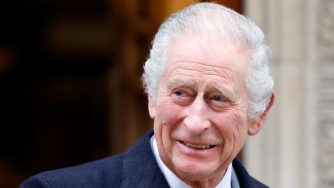 King Charles III, pictured here leaving hospital in January, will attend the traditional Easter church service on Sunday morning, according to Buckingham Palace. 