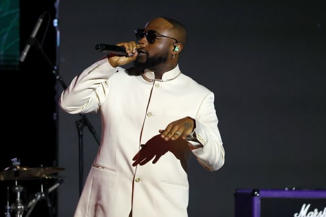 Nigerian star Davido has also distanced his music from the term Afrobeats, describing his style as Afrofusion. Pictured, Davido performs during the Recording Academy Honors presented by The Black Music Collective during the 2024 GRAMMY Awards.