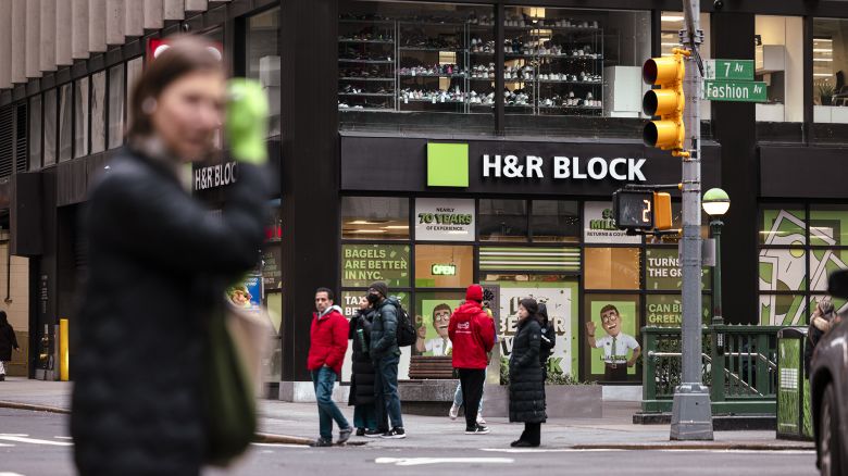 An H&R Block office in New York, US, on Monday, Jan. 29, 2024.