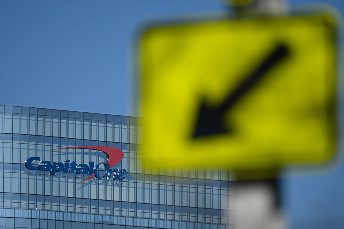 Capital One headquarters are seen in McLean, Virginia.