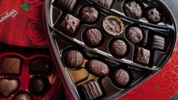 Chocolates packaged for Valentine's Day on February 2, 2024, in Chicago, Illinois. Cocoa prices have surged over the past several years.