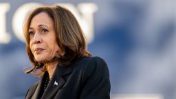 Vice President Kamala Harris speaks at a 'First In The Nation' campaign rally at South Carolina State University on February 2, 2024, in Orangeburg, South Carolina.