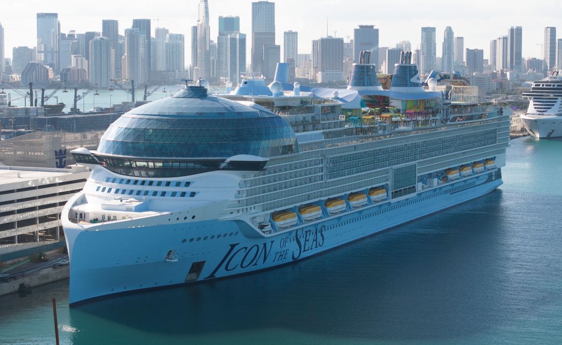Royal Caribbean's Icon of the Seas is currently the world's biggest ship.