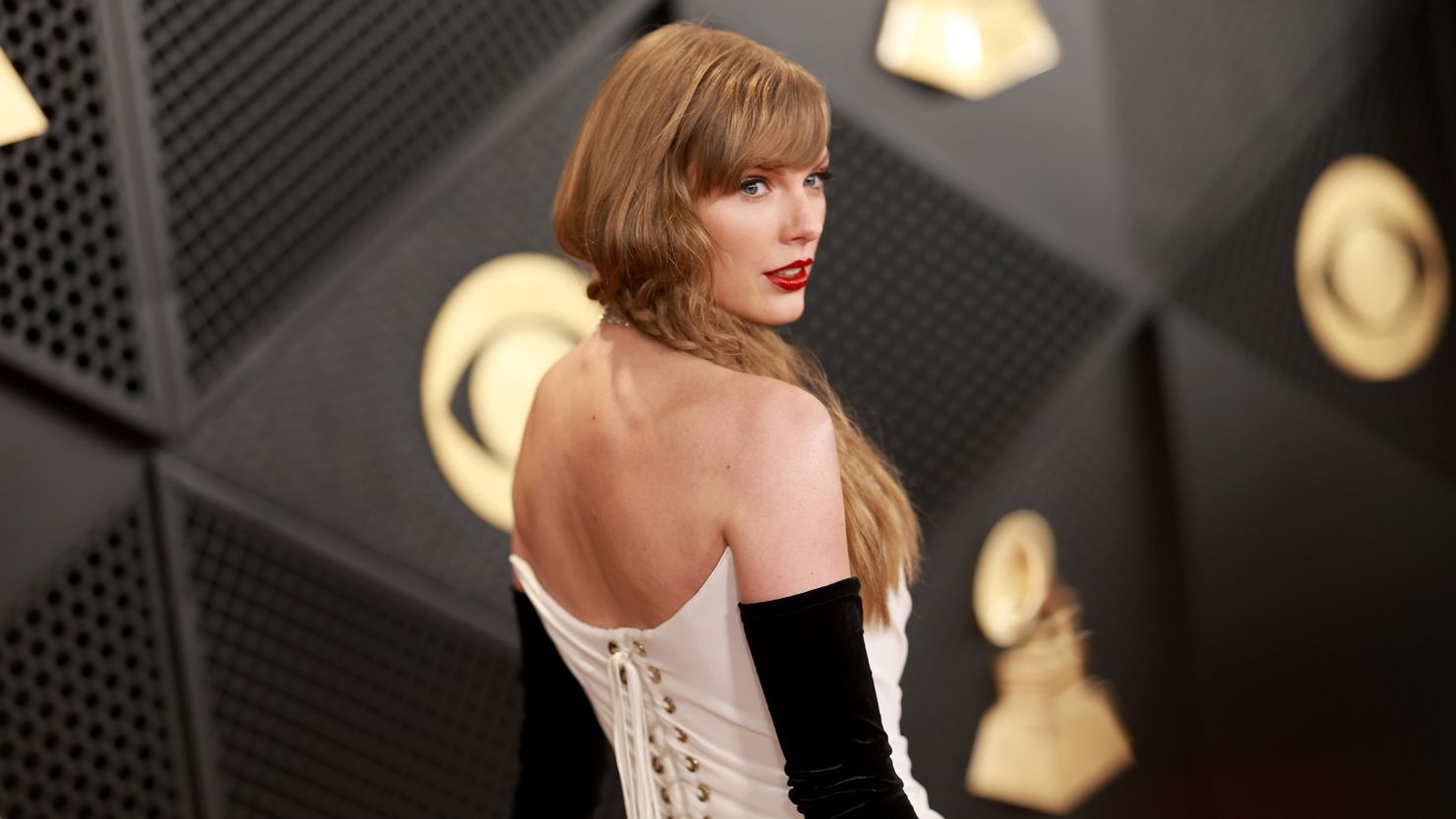 Taylor Swift at the Grammy Awards on Feb. 4 in Los Angeles, California.