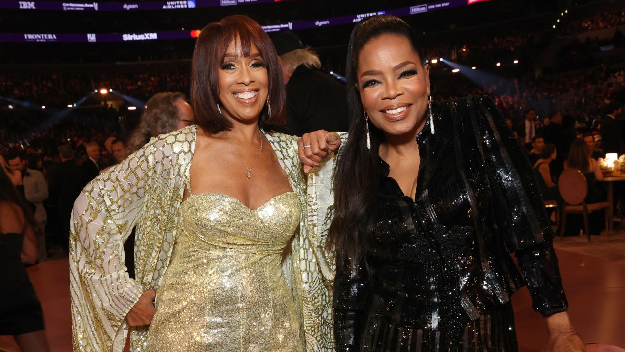 Gayle King and Oprah Winfrey attend the 66th GRAMMY Awards at Crypto.com Arena on February 04, 2024 in Los Angeles, California.