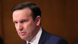 U.S. Sen. Chris Murphy (D-CT) participates in a Senate Health, Education, Labor, and Pensions Committee hearing on prescription drugs costs at the Dirksen Senate Office Building on February 08, 2024 in Washington, DC. The Committee heard testimony on drug pricing from the heads of several drug manufactures including Joaquin Duato, CEO of Johnson & Johnson, Robert Davis, CEO of Merck, and Chris Boerner, CEO of Bristol Myers Squibb.