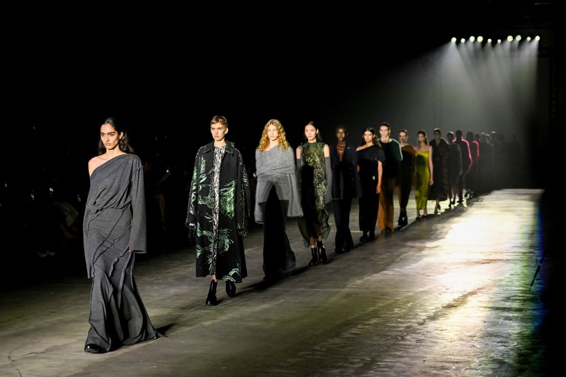 Jason Wu dedicated his show to his design team — as well as "those who dream" — and took his bow at the show's conclusion with members of his studio.
