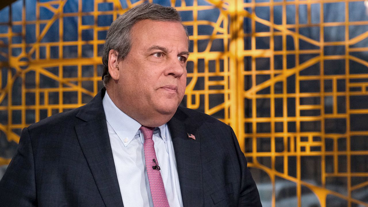 MEET THE PRESS -- Pictured: Former Gov. Chris Christie (R-NJ) appears on "Meet the Press" in Washington D.C., Sunday February 11, 2024. -- (Photo by: William B. Plowman/NBC via Getty Images)