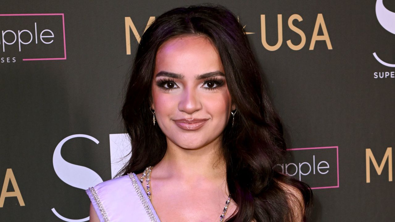 UmaSofia Srivastava attends Supermodels Unlimited Magazine Presents: Billboards Over Broadway - NYFW Celebrity Event at Nebula Nightclub in New York City on February 10, 2024. Srivastava relinquished her Miss Teen USA crown, saying "my personal values no longer fully align with the direction of the organization.”